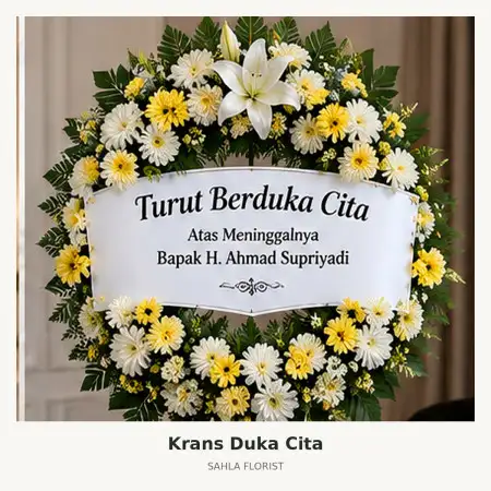 Krans Bunga Duka Sidomukti
